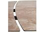 Стол BALDE 120 GLOSS AMBER JADE SOLID CERAMIC / BLACK, ®DISAUR