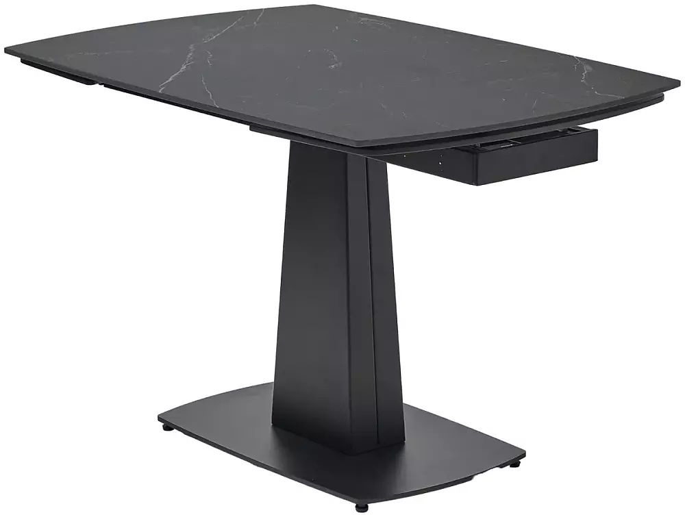 

Стол BALDE 140 MATT BLACK MARBLE SOLID CERAMIC / BLACK, Черный