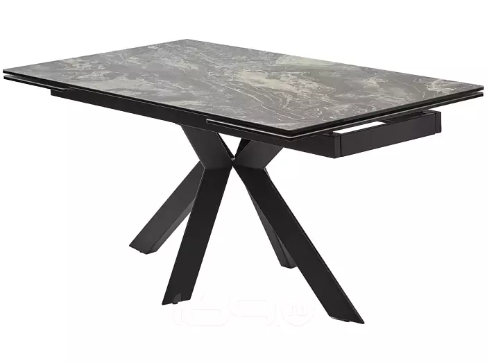 Стол BELLUNO 160 KL-176, итальянская керамика/ черный каркас, ®DISAUR