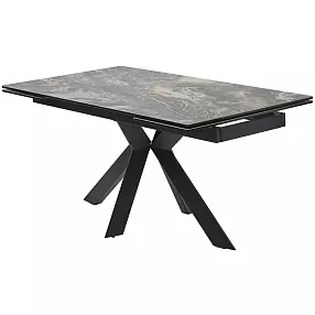 Стол BELLUNO 160 KL-176, итальянская керамика/ черный каркас, ®DISAUR