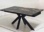 Стол BELLUNO 160 KL-176, итальянская керамика/ черный каркас, ®DISAUR