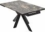 Стол BELLUNO 160 KL-176, итальянская керамика/ черный каркас, ®DISAUR