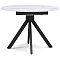 Стол Бетина мрамор белый/черный