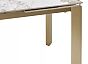 Стол CORNER 120 GLOSS LUXURY PANDORA SOLID CERAMIC / шампань, ®DISAUR