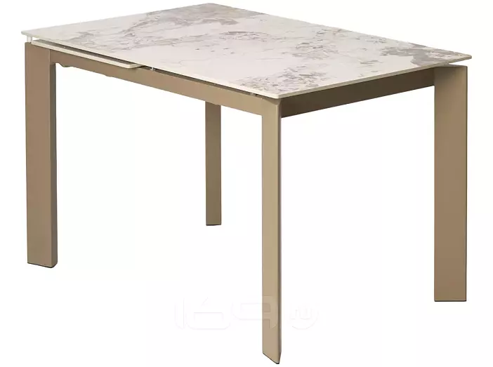 Стол CORNER 120 GLOSS LUXURY PANDORA SOLID CERAMIC / TAUPE, ®DISAUR