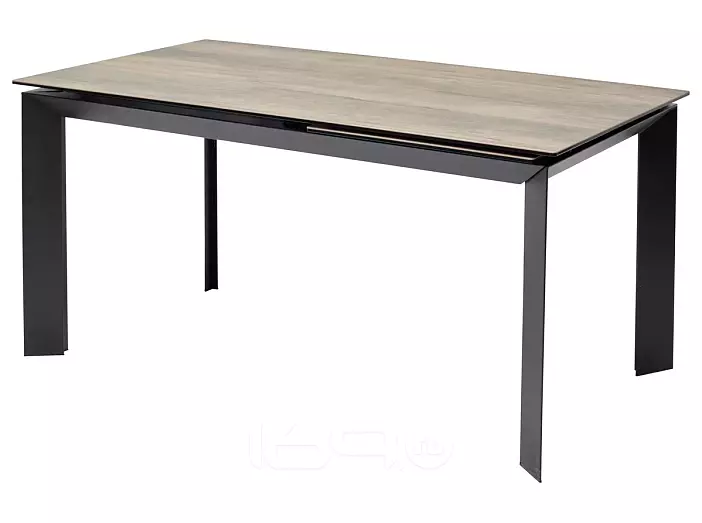 Стол CREMONA 140 KL-61 под дерево, итальянская керамика/ черный каркас, ®DISAUR