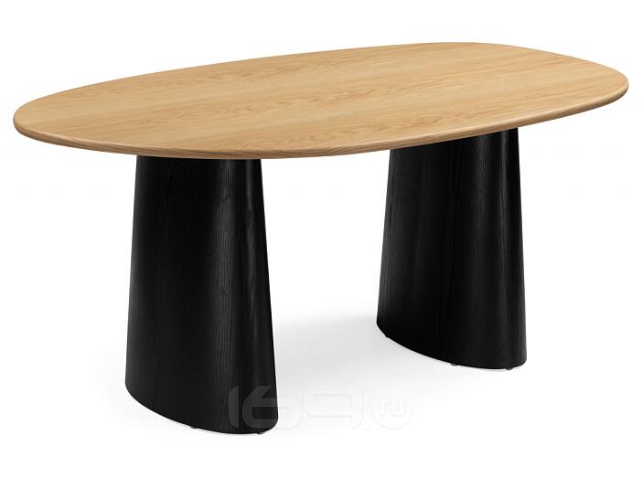 Стол деревянный Ares дуб / черный