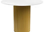 Стол деревянный Барел 100 белый / золото