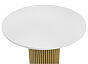 Стол деревянный Барел 100 белый / золото