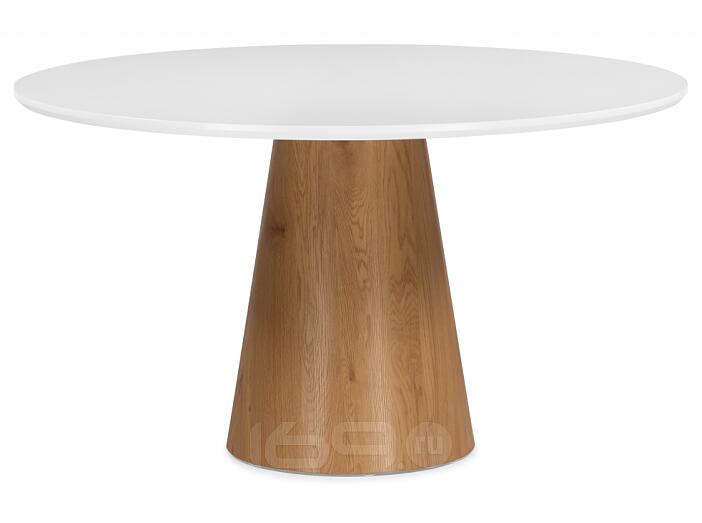 Стол деревянный Huge 120х75 white / brown