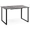 Стол деревянный Лиман 117 (157) x 77 бетон светлый / черный матовый