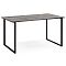 Стол деревянный Лиман 117 х 77 бетон светлый / черный матовый