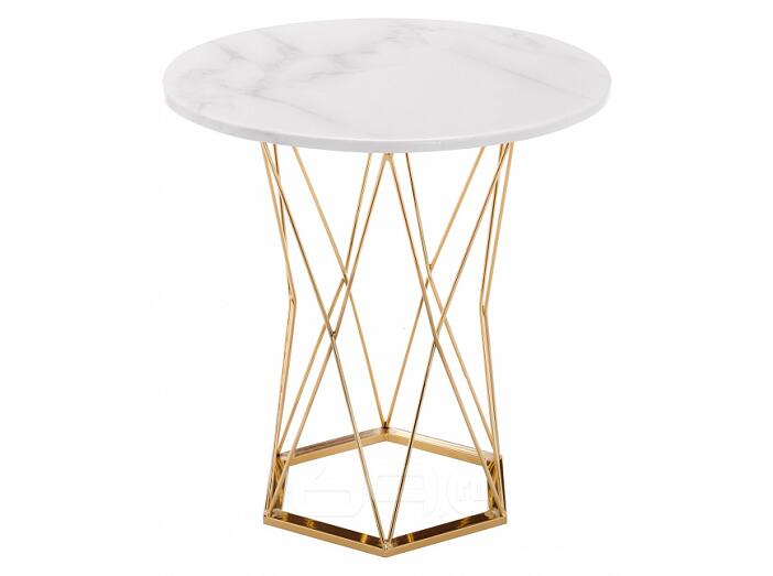 Стол деревянный Melan white / gold
