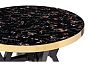 Стол деревянный Selina 80х72 black / gold