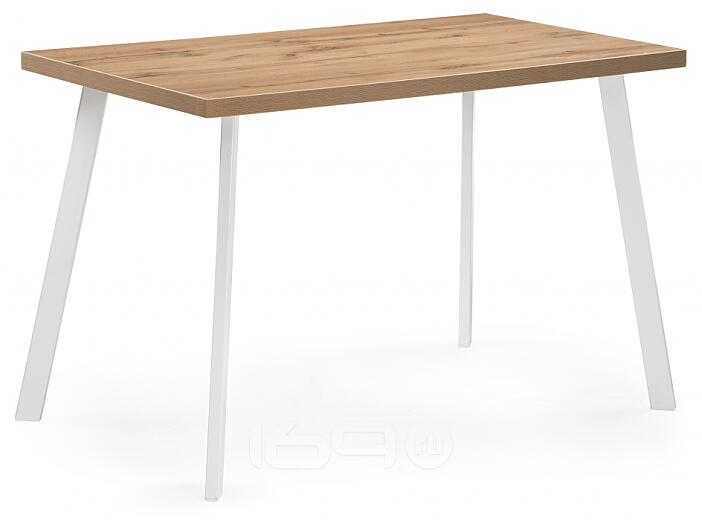 Стол деревянный Тринити Лофт 120x80x75 25 мм дуб крафт золотой / белый матовый