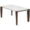 Стол ESMIR 160 MATTE ARABESCATO SOLID CERAMIC/ орех, ®DISAUR