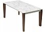 Стол ESMIR 160 MATTE ARABESCATO SOLID CERAMIC/ орех, ®DISAUR
