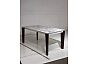 Стол ESMIR 180 MATTE ARABESCATO SOLID CERAMIC/ орех, ®DISAUR