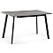 Стол Колон Лофт 120(160)х75х75 бетон/черный матовый