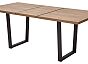 Стол ЛОФТ 160 Дуб Канзас/ Черный М-City
