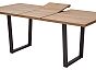 Стол ЛОФТ 160 Дуб Канзас/ Черный М-City