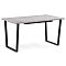 Стол Лота Лофт 140(180)х74х75 бетон/черный матовый