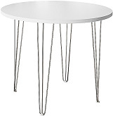 

Стол обеденный круглый TLC-1.2 White In 2S/C Хром 732*900*900, White in 2s;хром