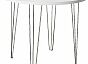 Стол обеденный круглый TLC-1.2 White In 2S/C Хром 732*900*900