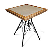 

Стол SHT-TU2-1/ТT7 60/60 ДУБ/керамика чёрный муар/браш.коричневый/песочный, Коричневый;песочный;чёрный муар