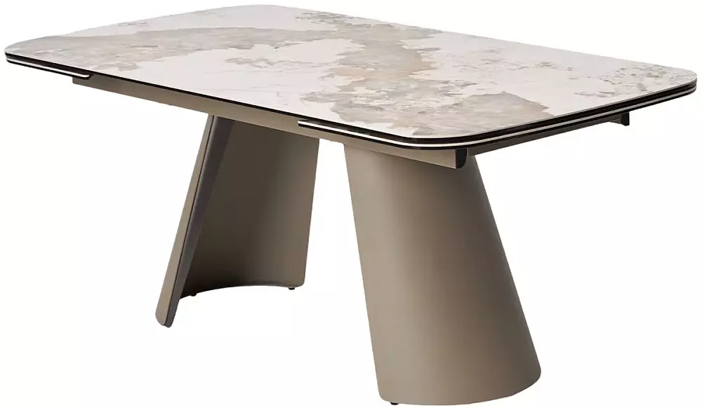 Стол STEFAN 180 GLOSS LUXURY PANDORA керамика стекло каркас латте DISAUR 120465₽