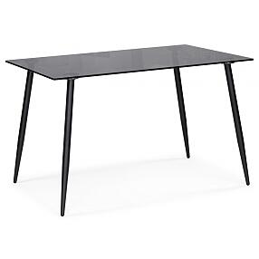 Стол стеклянный Smoke 120х80х75 clear gray / black