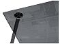 Стол стеклянный Smoke 120х80х75 clear gray / black