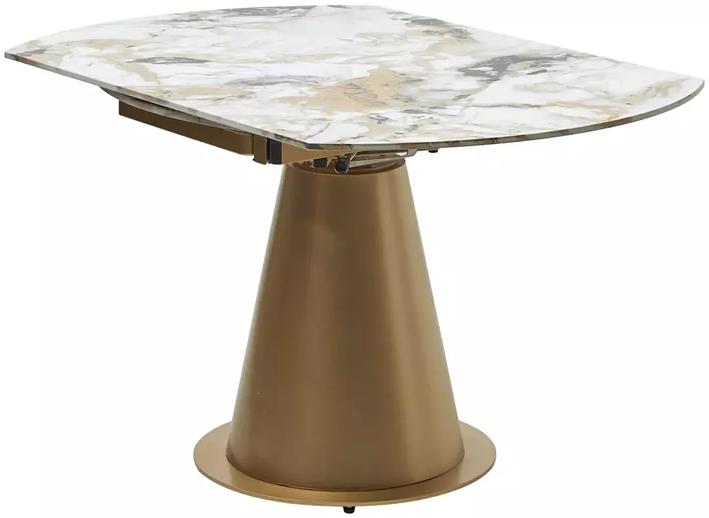 

Стол TERAMO 135 GLOSS GRAND JADE SOLID CERAMIC, керамика, поворотн.механизм / Бронзовый, Grand jade;бронзовый