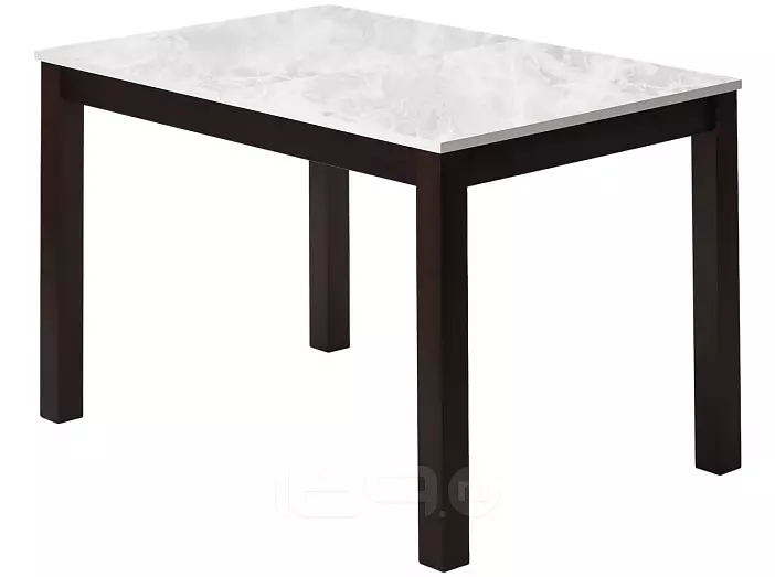 Стол TME-6931 MBH SWEDEN белый мрамор / BB темный орех  M-City