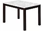 Стол TME-6931 MBH SWEDEN белый мрамор / BB темный орех M-City