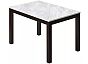 Стол TME-6931 MBH SWEDEN белый мрамор / BB темный орех M-City