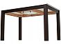 Стол TME-6931 MBH SWEDEN белый мрамор / BB темный орех M-City