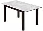 Стол TME-6931 MBH SWEDEN белый мрамор / BB темный орех M-City