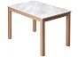 Стол TME-6931 MBH SWEDEN белый мрамор / MILKY WHITE M-City
