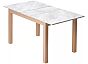 Стол TME-6931 MBH SWEDEN белый мрамор / MILKY WHITE M-City