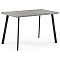 Стол Тринити Лофт 120х60х75 бетон/чёрный матовый