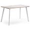 Стол Тринити Лофт 120х60х75 юта/матовый белый