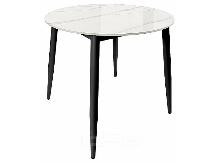 Стол Uni-Form-R.2B SBlack/White Gloss Marble 727*800*800