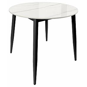 Стол Uni-Form-R.2B SBlack/White Gloss Marble 727*800*800