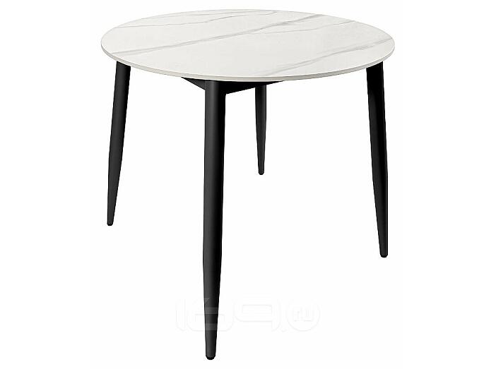 Стол Uni-Form-R.2B SBlack/White Matt Marble 727*800*800