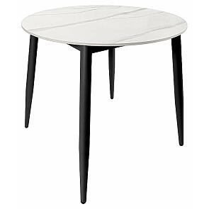 Стол Uni-Form-R.2B SBlack/White Matt Marble 727*800*800