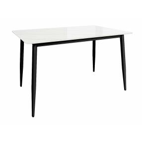 Стол Uni-Form-S2.2B SBlack/White Gloss Marble 727*1300*700