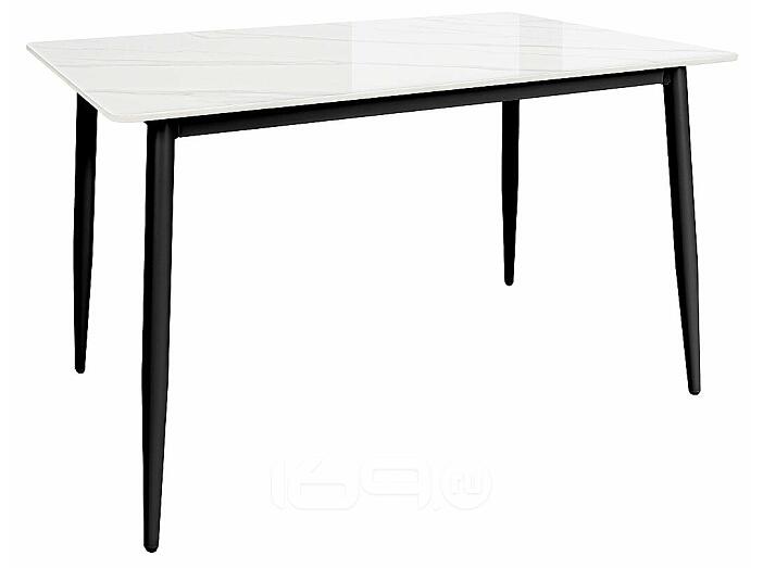 Стол Uni-Form-S2.2B SBlack/White Gloss Marble 727*1300*700