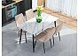 Стол Uni-Form-S2.2B SBlack/White Gloss Marble 727*1300*700