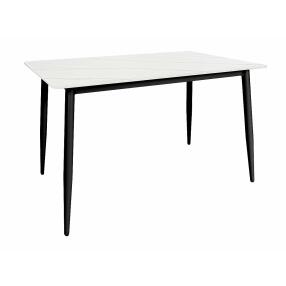 Стол Uni-Form-S2.2B SBlack/White Matt Marble 727*1300*700